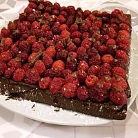 recette Gâteau chocolat framboises