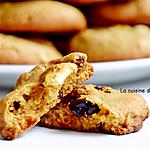 recette Biscuit au chocolat blanc, baies de goji et cranberries