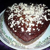 recette Gateau au chocolat noir et copeaux de chocolat blanc