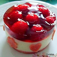 recette Entremets individuels rhubarbe-framboises