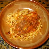 recette Bolognaise aux lentilles