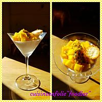 recette Panna cotta" coco mangue passion"et son petit congolais