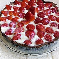 recette tarte aux fraises crème ricotta