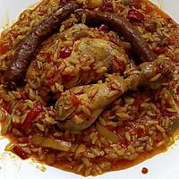 recette riz safrané poulet merguez