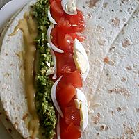 recette Wrap saumon guacamole