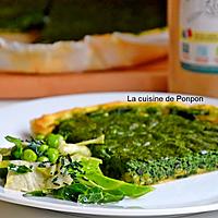 recette Tarte aux orties et petits pois, végétarien