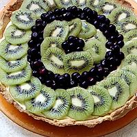 recette tarte kiwi myrtille et crème mascarpone noix de coco