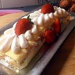 recette Roulé aux fraises chantilly légère Cyril Lignac Tous en cuisine