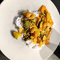 recette Crevettes au curry rouge