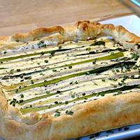 recette Tarte aux 2 Asperges, à la Ricotta et au Jambon