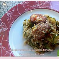 recette Riz aux courgettes et à la saucisse de Morteau