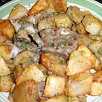 recette Viande d'agneau,champignons,et pommes de terre aux herbes