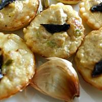 recette Mini quiches au thon lait de coco et ail noir