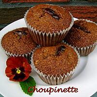 recette Muffins aux dattes et aux noix