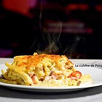 recette Macaroni au fromage, bacon et champignons