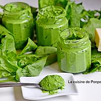 recette Pesto aux feuilles d'épinard et spiruline, végétarien