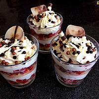 recette verrines fraises mascarpone/chantilly