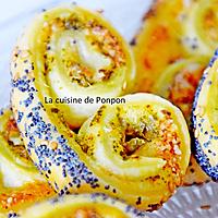 recette Palmier au pesto et graines de sésame et pavot, végétarien