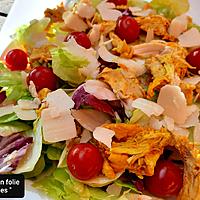 recette Salade au poulet rôti,  vinaigrette au miso