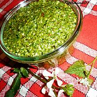 recette Pesto roquette-alliaire