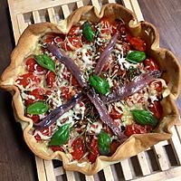 recette Tarte aux tomates cerises et herbes aromatiques