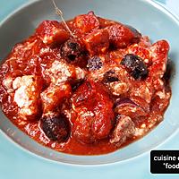 recette Agneau, tomate, aubergine ,feta au zaatar ( un plat zéro calories !..)