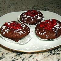 recette Mini-fondants chocolat-framboise