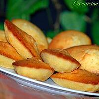 recette Madeleines à l'orange