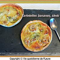 recette Tartelettes bananes, kiwis et coco