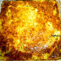 recette Flan de courgette gratiné