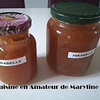 recette Confiture aux mirabelles et cannelle