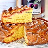 recette Gâteau yaourt aux prunes et confiture de lait