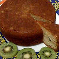 recette GATEAU FONDANT AUX AMANDES ET KIWI