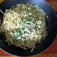 recette Tagliatelles au poulet et brocoli