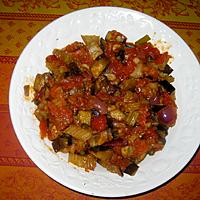 recette La caponata d'aubergines