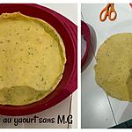 recette PÂTE BRISÉE AU YAOURT SANS M.G