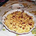 recette gratin de pâtes au foie