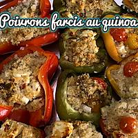 recette POIVRONS FARCIS AU QUINOA