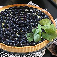 recette TARTE AUX RAISINS NOIRS MUSCATS ET CRÈME MOUSSELINE