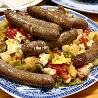 recette KAFTEJI TOUNSI AUX MERGUEZ