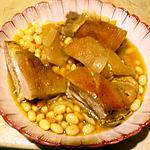 recette Poitrine de porc aux coco de Paimpol