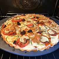 recette Tarte tomates courgettes et thon