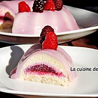 recette Entremets aux fruits rouges avec un seul moule...