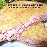 recette Croque-monsieur qui rit rose