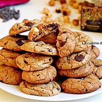 recette Cookie chocolat noisette et amlou à l'épeautre crème