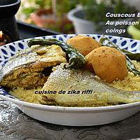 recette COUSCOUS AU POISSON ET AUX COINGS TYPIQUE BÔNOIS