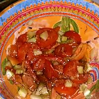recette Salade concombre tomates échalotes menthe