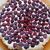 recette tarte crème de pistache framboise