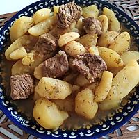 recette Pommes de terre en sauce avec la viande