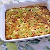 recette Gratin de courgette aux champignons